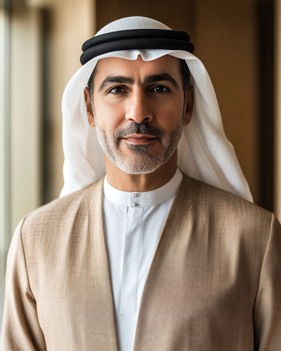 Portrait of Khalid Al Marri, UAE Managing Director.