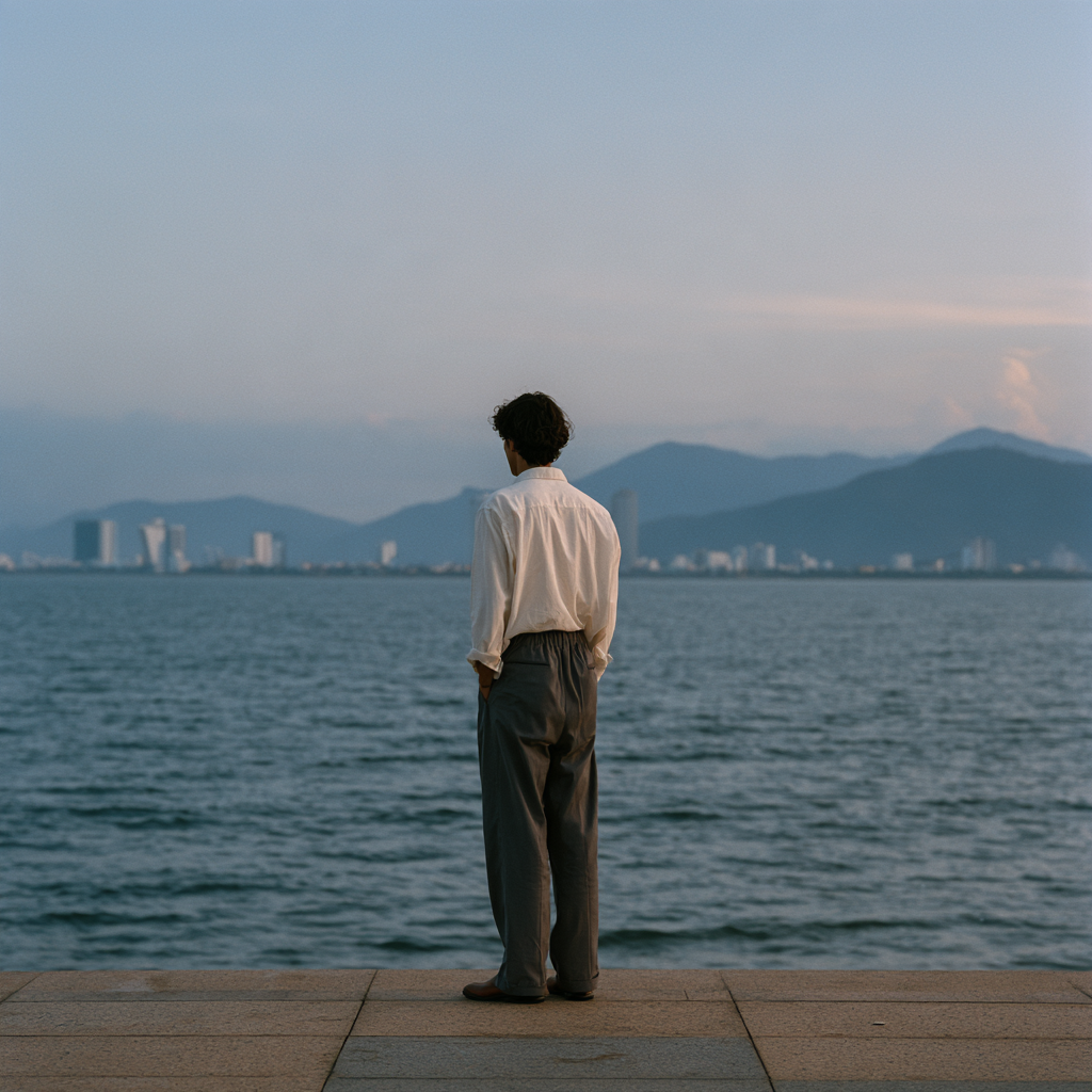 A business owner on the Da Nang waterfront