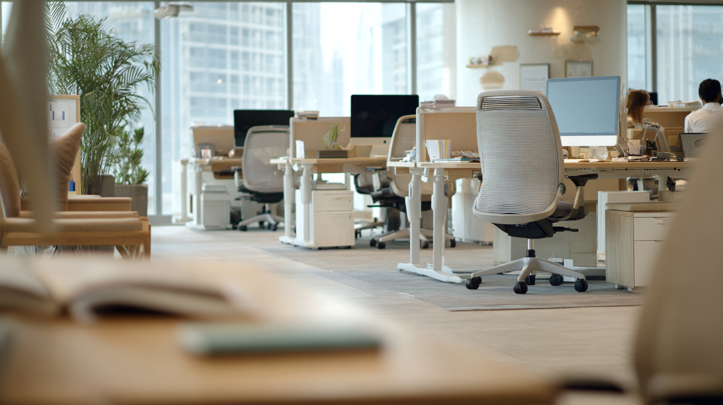 A staffed open-plan office in daytime use