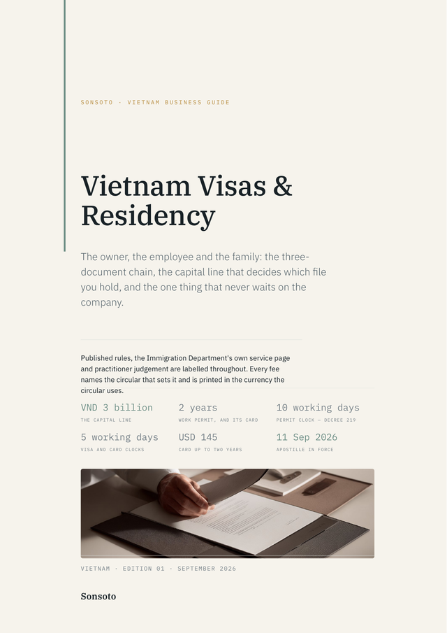 Cover of the Sonsoto Vietnam Visas & Residency guide