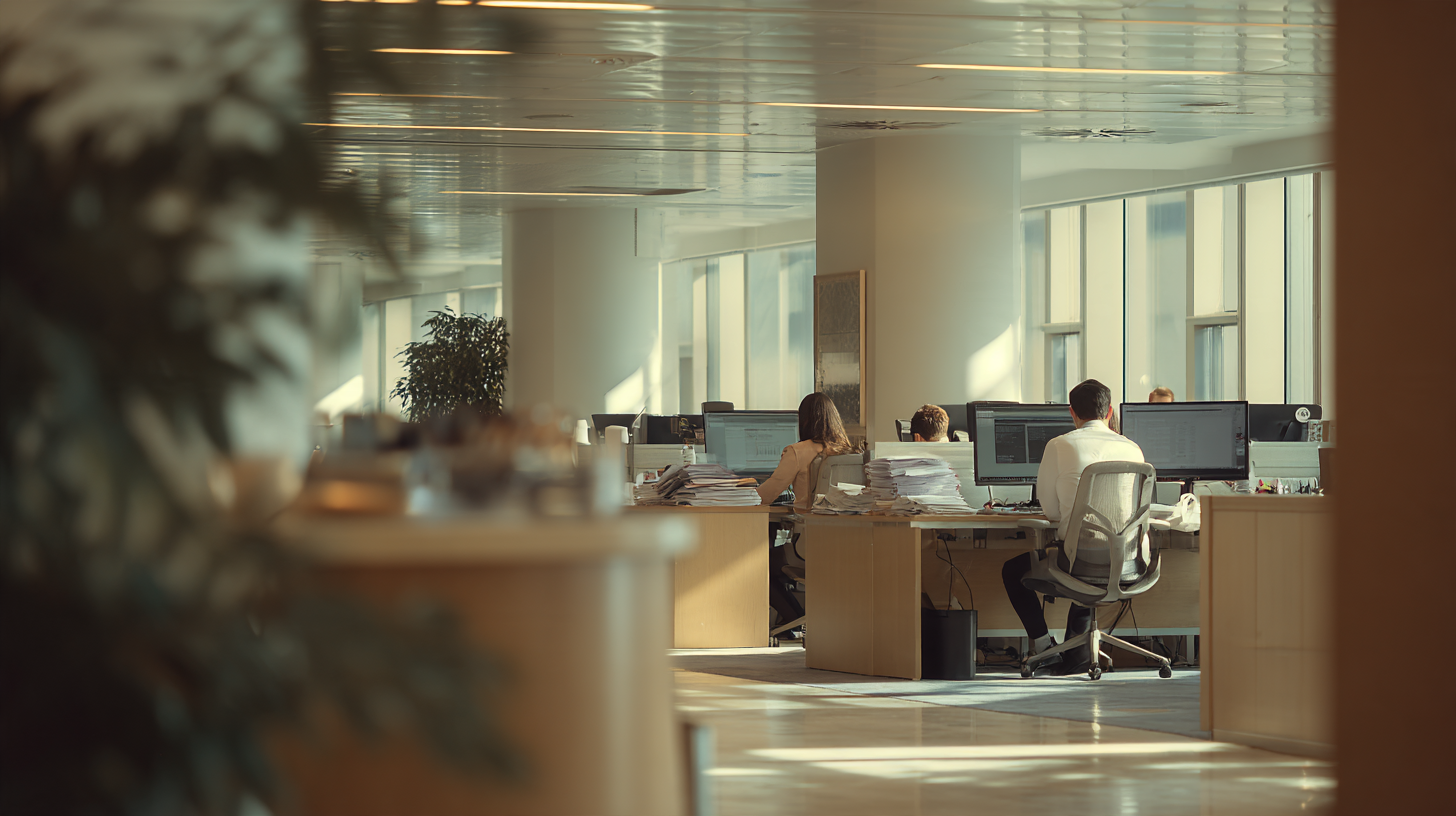 An on-shore business team at work