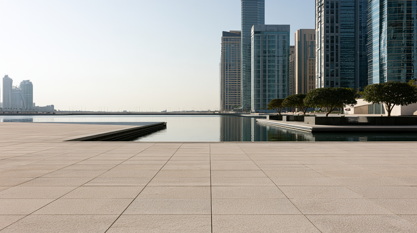 Contemporary UAE waterfront business district