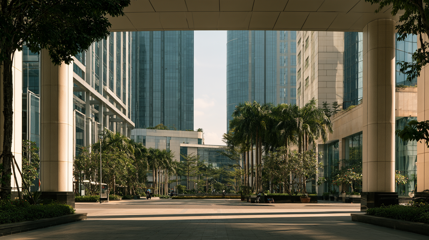 Contemporary Vietnam business district